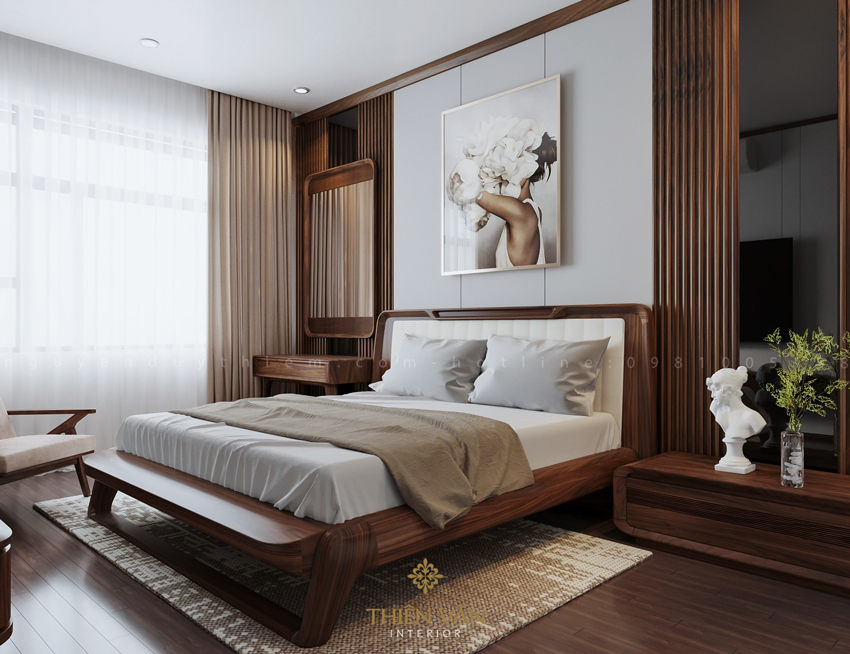 Nâng Tầm Không Gian Phòng Ngủ Với Bàn Trang Điểm Gỗ Óc Chó 2 Bàn trang điểm gỗ óc chó có độ bền cao